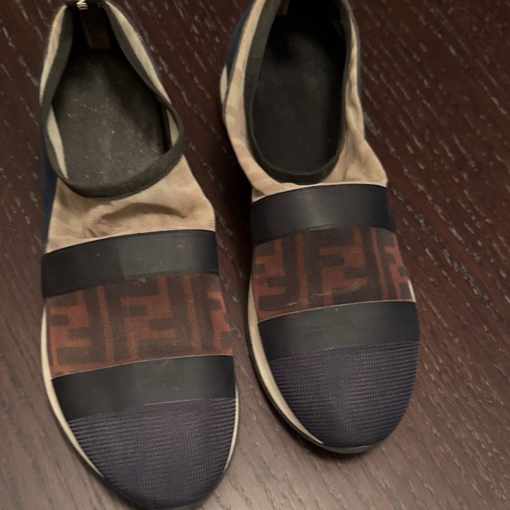 Fendi Black and Brown Women's Sneakers